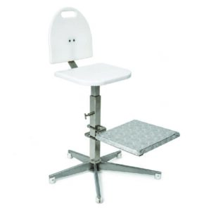 Cadeira Inox com apoio para os pés WS-920